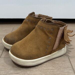 🟡 Wonder Nation Tan Suede Boots Toddler size 4